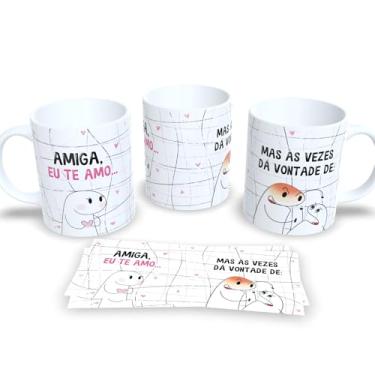 Imagem de Caneca de Porcelana com Estampa Amigas – Amizade Verdadeira (Amiga eu te amo)