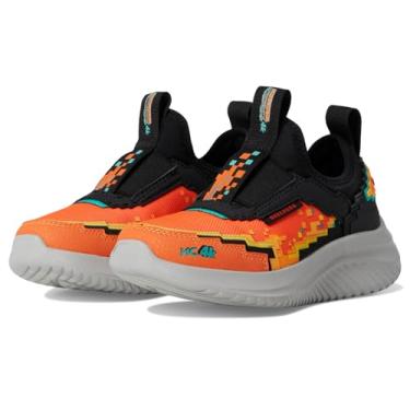 Imagem de Skechers Tênis masculino Ultra Flex 3.0 402164l (criança pequena), Laranja/preto, 17