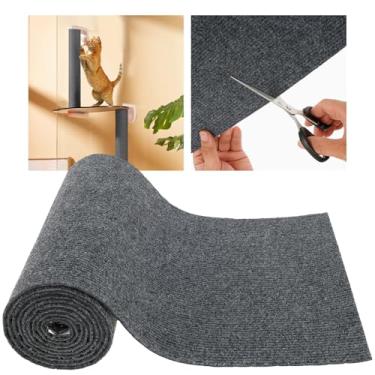 Imagem de LCZNXJJY Tapete para arranhar gatos, protetor de sofá de gato, autoadesivo, 29 x 192 cm, raspador de gato para escalada, almofada de arranhar para gatos, substituição para prateleira de árvore de gato