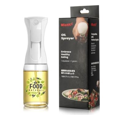 Imagem de Mistifi Spray de óleo de vidro, 177 ml, para óleo de cozinha, azeite de oliva, molho de soja, vinagre, dispensador recarregável sem aerossol, frasco de spray (PS637)