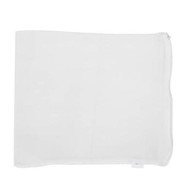 Imagem de TOPINCN 10 peças sacos de filtro de aquário de malha saco de filtro de tanque de peixes sacos de filtro de malha para tanque de peixes com zíper para remoção de carvão de cerâmica (branco)