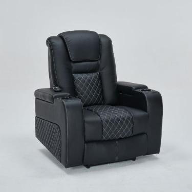 Imagem de Poltrona do Papai Elétrica Gamer Chicago com Aquecimento Massagem Port