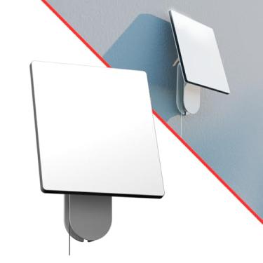 Imagem de Splin Suporte para Antena Starlink Mini Gen 4 de Parede, fixa e Organiza Cabos em ambiente externo/interno, branco