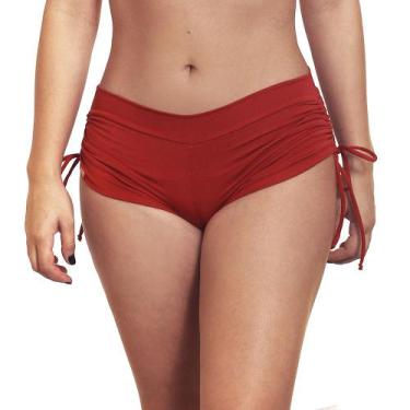 Imagem de Shortinho de Biquíni Regulável Poli Dance - Estigma, Vermelho, GG