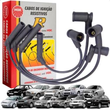 Imagem de Jogo Cabos De Vela Original Ngk Ford Focus Fiesta Ka Ecosport Courier