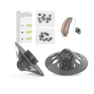 Imagem de Cúpulas para aparelho auditivo Phonak, 20 peças Phonak Power 4.0, cúpulas grandes para aparelhos auditivos phonak para Phonak Audeo Marvel Paradise Lumity Acessórios (cúpula aberta 4.0 grande)