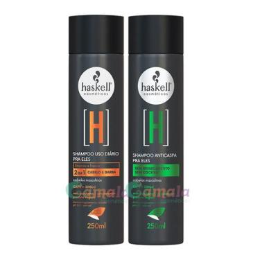Imagem de Kit Haskell H Shampoo Anti Caspa E Cabelo E Barba