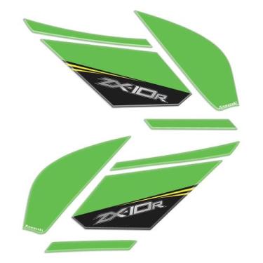Imagem de Adesivo Lateral Resina Compatível com Moto ZX 10R 2020 - Cromo Sign