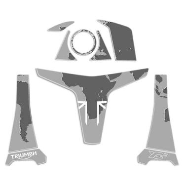 Imagem de Protetor Adesivo Kit Ignição Compatível Tiger 800 Xcx 2020 - Resinado 