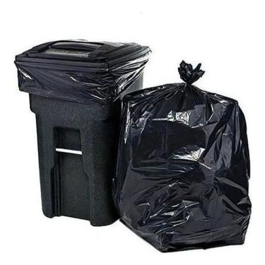Imagem de Saco De Lixo 60lt Resistente Preto 70x80 Pacote Com 100 Un