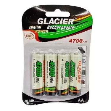 Imagem de Baterias Recarregáveis Glacier 4700 mAh - 4 Unidades - no-brand