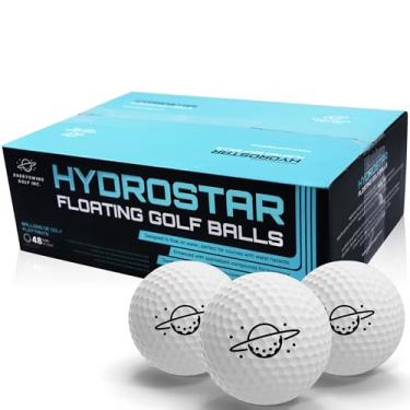 Imagem de Bolas de golfe flutuantes HydroStar – Pacote com 48 bolas de golfe leves para perigos de água e prática de piscina – Bolas de golfe que flutuam na água