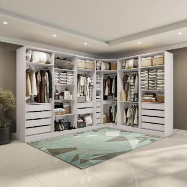 Imagem de Conjunto Closet Kappesberg Adapt Branco 5 Peças 342cm X 263cm