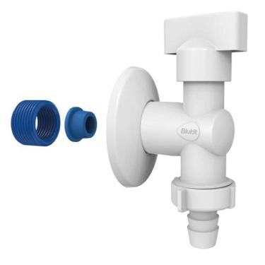 Imagem de Registro Esfera 1-2'' Branco 1-4 Volta - Torneira Multiuso Para Máquinas De Lavar E Jardins