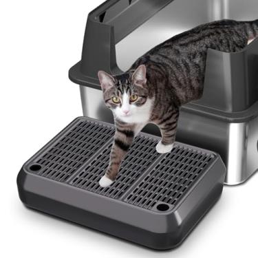 Imagem de Tapete para caixa de areia para gatos – Tapete grande anti-rastreamento para gatos lavável armadilha de gatinhos fácil de limpar, também para rampa de gatinhos e gatos idosos (40 x 28 x 9,5 cm)