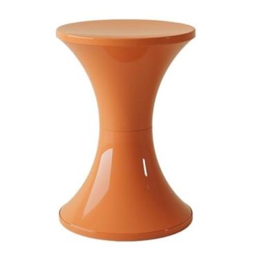 Imagem de Mesa lateral minimalista colorida mini sofá mesa lateral pequena armazenamento de cabeceira canto banco doméstico (laranja)