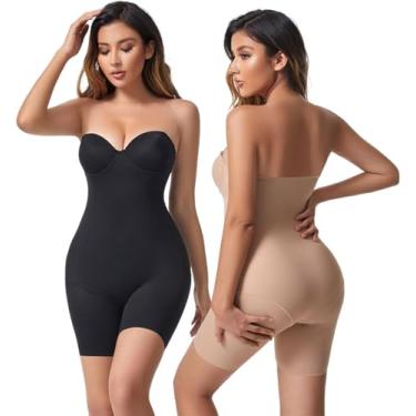 Imagem de Mulheres Shapewear Peça Bodysuits Butt Lift Macacões Lingerie Recuperação Pós-parto Academia, Flesh, L