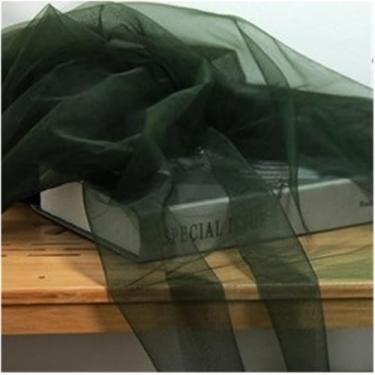 Imagem de Rolo De Fio De Malha Luz Gaze Nevoeiro Tecido De Malha Macio Delicado Cor Pura Fio De Renda Para Diy Fundo Véu Vestido De Noiva Fada Decoração De Tule, Green, L 200CM x W 160CM