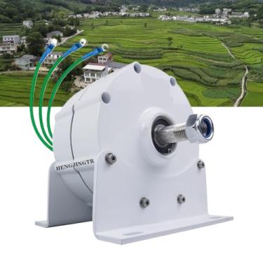 Imagem de 48v,Gerador de íman permanente sem engrenagens de 12000W, geradores de alternador AC de baixa velocidade de 110V/220V com base de energia renovável para uso doméstico e fora da rede