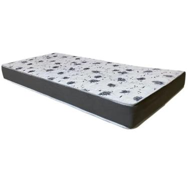 Imagem de Colchão Resistente Pro Solteiro 18x188x88 Bio Flex Cor Branco com Preto