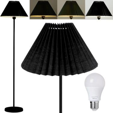 Imagem de Luminária Piso Chão Coluna 148Cm Metal Gimpo Kjtd-720-Preto