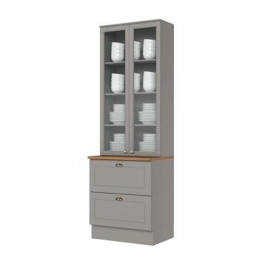 Imagem de Cristaleira Henn Americana 2 Portas 2 Gavetas SD C357-05