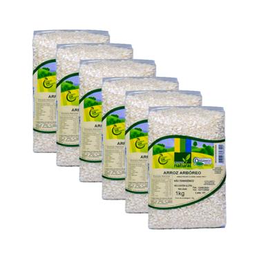 Imagem de Kit 6X: Arroz Arbóreo Polido Orgânico Coopernatural 1kg
