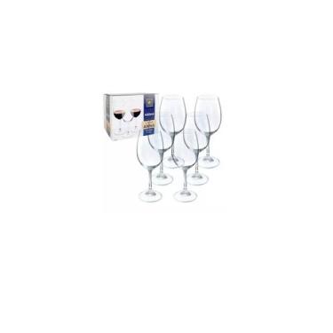 Imagem de Jogo Conjunto Com 6 Taças de Cristal Bohemia Anna Para Vinho Tinto 450