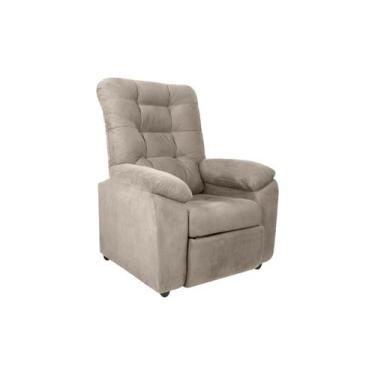Imagem de Poltrona do Papai Reclinável Confortável Onix Matrix, Suede Bege