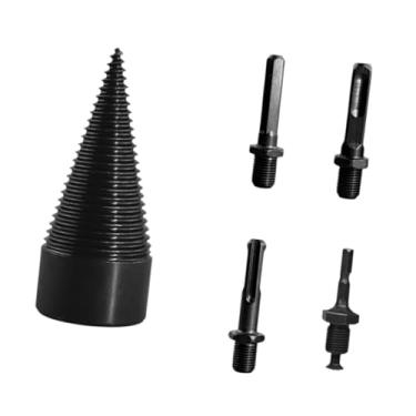 Imagem de Fenteer Broca divisora ​​de madeira com 4 cabos, ferramenta para marcenaria de alta resistência, brocas de cunha para quebra de madeira, broca divisora ​​de, 32mm