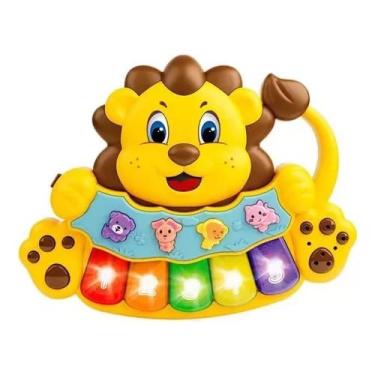 Imagem de Brinquedo Bebe Bichinho Musical Tecladinho Leao - Bbr R3426