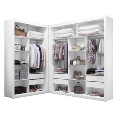 Imagem de Closet Modulado 6 gavetas Amoudi Móveis, Branco