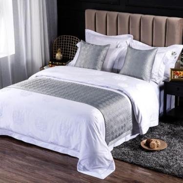 Imagem de Cobertor de cama com forro de algodão rômbico, cachecóis de cama, corredores de cama, colcha decorativa, corredores de cama king, para capa solteiro casal tamanho king cinza||1 peça 50 * 50 cm fronha