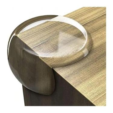 Imagem de Pacote com 10 protetores de canto para móveis protetores de canto e protetores de borda amortecedores à prova de choque almofada mesa cantos afiados produtos de segurança transparentes e transparentes