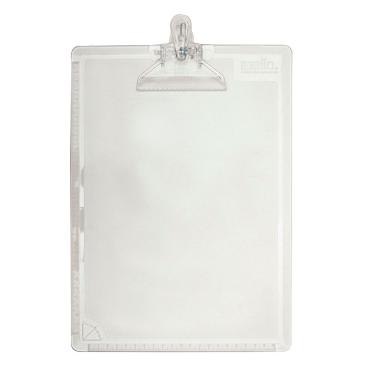 Imagem de Prancheta Dello Ofício Acrílico Cristal com Prendedor de Plástico 24x34cm