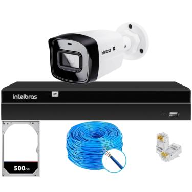 Imagem de Kit 1 Câmera IP Vipc Intelbras NVD 1404P HD 500GB
