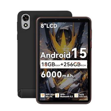 Imagem de Capa para tablet Blackview ZENO 1 8 polegadas preta, capa traseira de TPU fosco para tablet Blackview ZENO 1, antiarranhões, à prova de choque, preta