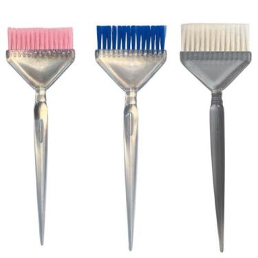 Imagem de Kit Van Gogh Cristal 3 Pincéis Profissionais Tintura Cabelos Martini L