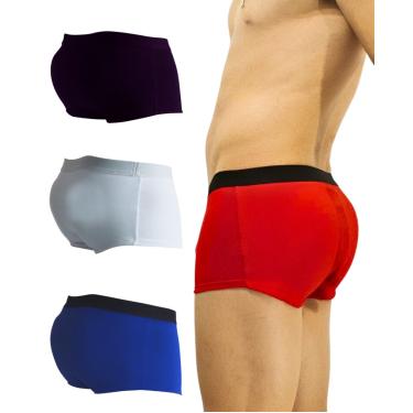 Imagem de Kit 03 Cuecas Enchimento Traseiro Empina Bumbum Mini Boxer