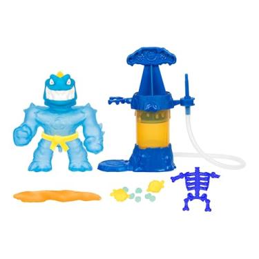 Imagem de Heroes of Goo Jit Zu Hero Creator with 3 Unique Goo Fillings, Mix, Fill & Create Your Own Stretchy Glow-in-The-Dark Tyro Action Figure, Play Again and Again