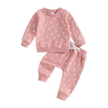 Imagem de Conjunto de moletom e calça Outfit Kuriozud Toddler Baby Girl