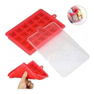 Imagem de Forma De Gelo Com Tampa 20Cm 24 Cubos Sn19224 Mimo Style Cor