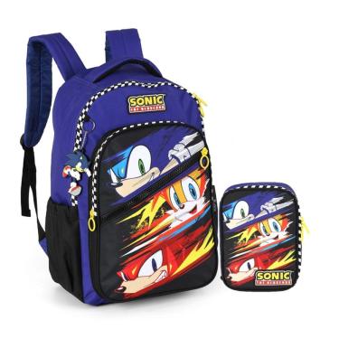 Imagem de Kit Mochila + Estojo Sonic Luxcel