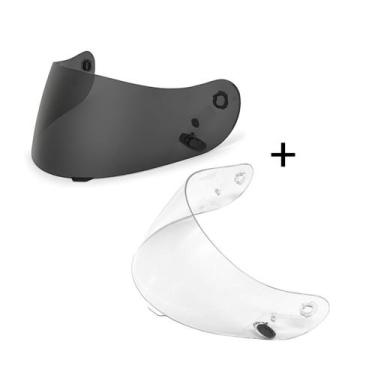 Imagem de Viseira Capacete Hjc Cl St Cs15 Cristal Mais Viseira Fume - Visor 1