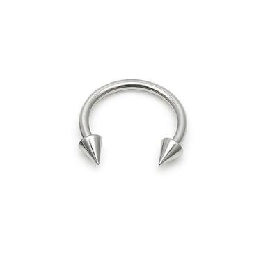 Imagem de Piercing Ferradura Spike Aço Cirúrgico 1.2mm - M2 Piercing, 10mm