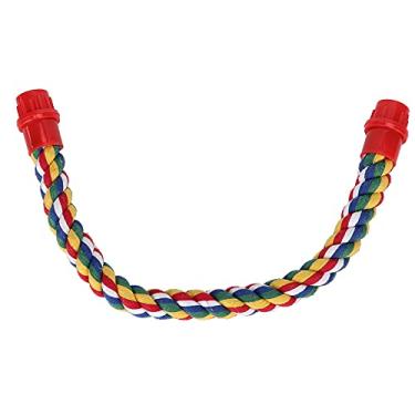 Imagem de Corda de Algodão Suspensa Colorida para Pássaros, Brinquedo Confortável para Escalada de Papagaio para Pássaros (M)