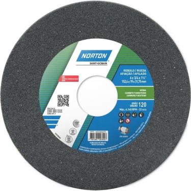 Imagem de Rebolo Metal Duro Fe 39 C 120 Kvk 152,4x19,0x31,75mm - 66243464670 - Norton