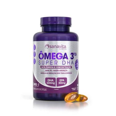 Imagem de Omega 3tg Super Dha 1500mg Concentrado 90 Capsulas Sanavita