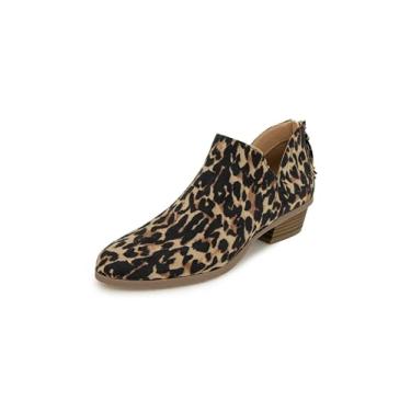 Imagem de Kenneth Cole REACTION Bota feminina de cano curto, Leopardo, 9.5
