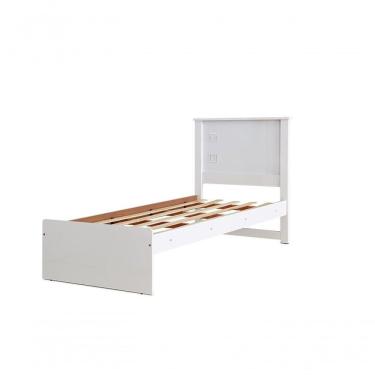 Imagem de Cama Solteiro Barcelona Branco E Preto